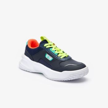 Lacoste Ace Lift Couro Sneakers Azul Marinho Turquesa | z8deorT6