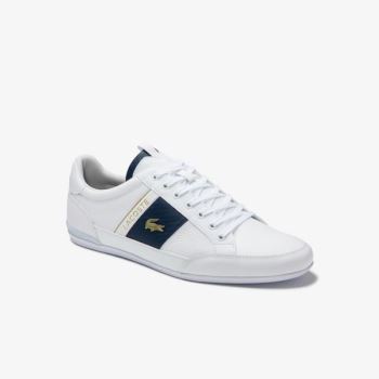 Lacoste Chaymon Couro and Carbon Fibre Sneakers Branco Branco | KHZ1QQTo