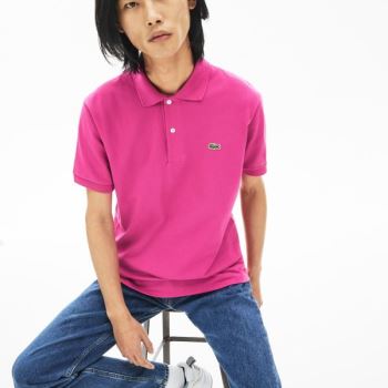 Lacoste Classicos Fit L.12.12 Polo Shirt Rosa | xSTfdJ5D