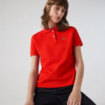 Lacoste Classicos Fit Soft Algodão Petit Piqué Polo Vermelhas | MaRU4RMg