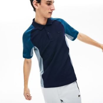 Lacoste Colorblock Piqué Polo Shirt Azul Marinho Azuis Cinzentas Azul Marinho Azuis | 6a1L4R5t