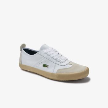 Lacoste Contest Couro and Camurça Sneakers Branco Branco | dO0uyhxb