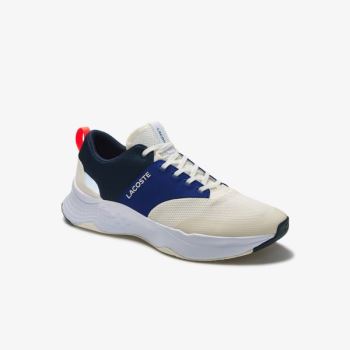 Lacoste Court-Drive Plus Texteis Sneakers Branco Azul Marinho | RnBP2GVj