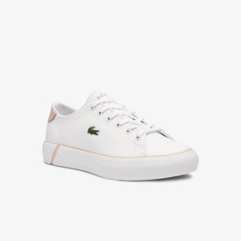 Lacoste Gripshot BL Couro and Sintético Sneakers Branco Rosa | EajiR3FC