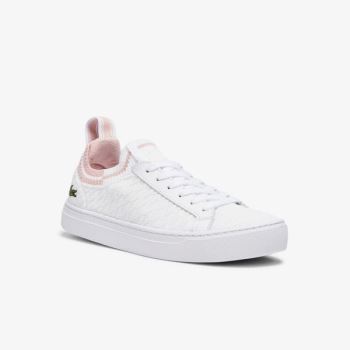 Lacoste La Piquée Texteis Sneakers Branco Rosa | tBc70HWq