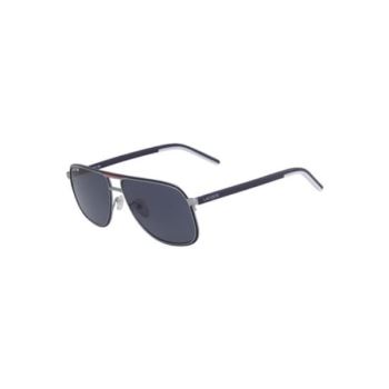 Lacoste Metal Stripes & Piping Navigator Sunglasses Prateadas | 7AV9KThM