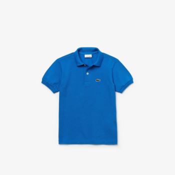 Lacoste Petit Piqué Polo Azuis | CFaSdBqX