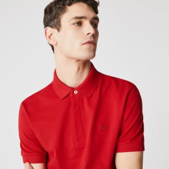 Lacoste Regular Fit Paris Polo Vermelhas | 8Jgq2aht