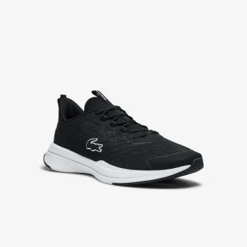 Lacoste Run Spin Texteis Sneakers Pretas Branco | oNrpAWqh