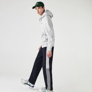 Lacoste SPORT Encapuzado Leves Bi-material Sweatshirt Cinzentas Luz Cinzentas | QjnMxUwQ