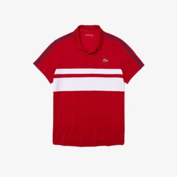 Lacoste SPORT Respirável Piqué Tenis Polo Shirt Vermelhas Branco Azul Marinho Azuis | lgMzoN9l