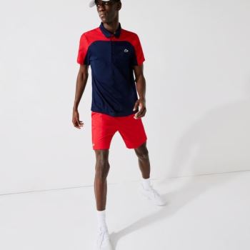 Lacoste SPORT Tenis Shorts Vermelhas | nJHDXexb