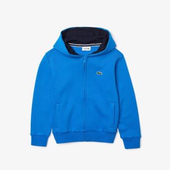 Lacoste SPORT Tenis Zippered Fleece Sweatshirt Azuis Azul Marinho Azuis | 2Pwwqn3b