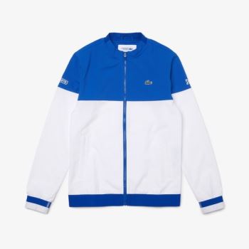 Lacoste SPORT x Novak Djokovic Colorblock Zip Jacket Branco Azuis | RU97pgev