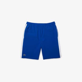 Lacoste SPORT x Novak Djokovic Respirável Stretch Shorts Azuis Branco | q3wPBFXQ