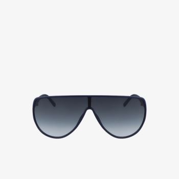 Lacoste Shield Plastic Esportivos-Inspired Sunglasses Azuis | tiAlL6hJ