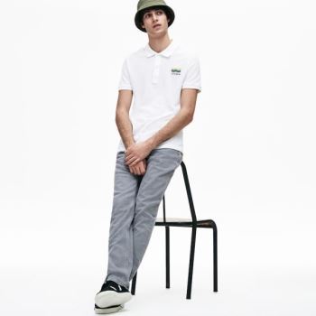 Lacoste Slim Fit Algodão Petit Piqué Polo Branco | hhU0gUOp