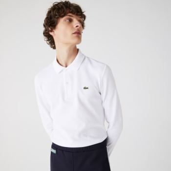 Lacoste Slim Fit Petit Piqué Polo Branco | zVfDNoOZ