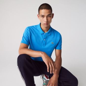 Lacoste Slim Fit Polo in Petit Piqué Azuis | ebKM2IPj