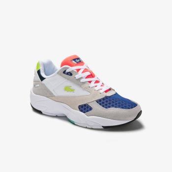 Lacoste Storm 96 LO Colourblock Texteis Sneakers Luz Cinzentas Luz Verdes | nrDZwz3q