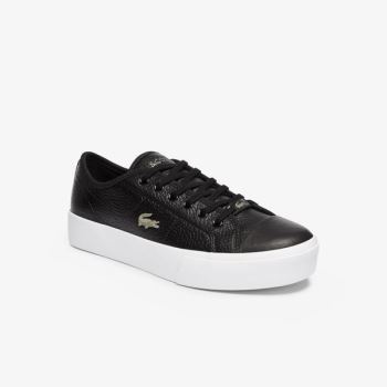 Lacoste Ziane Plus Grand Couro Sneakers Pretas Branco | 8V9Lpqd2