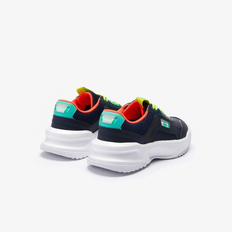 Lacoste Ace Lift Couro Sneakers Azul Marinho Turquesa | z8deorT6