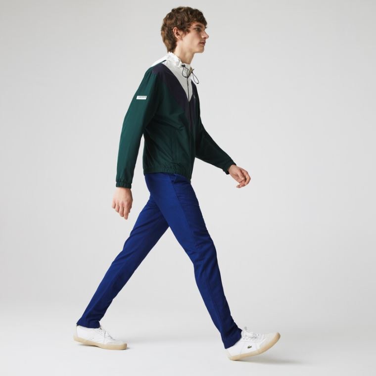 Lacoste Algodão-Linen Calça Chino Azul Marinho Azuis | Ztfwnd0K