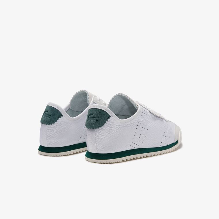 Lacoste Ascenta Couro and Camurça Sneakers Branco | WRVjLOod