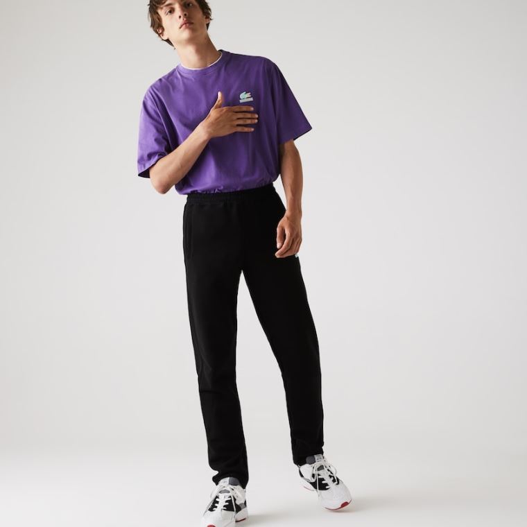 Lacoste CONCEPTS Collaboration Atletismo Pants Pretas | 4Usho8yq