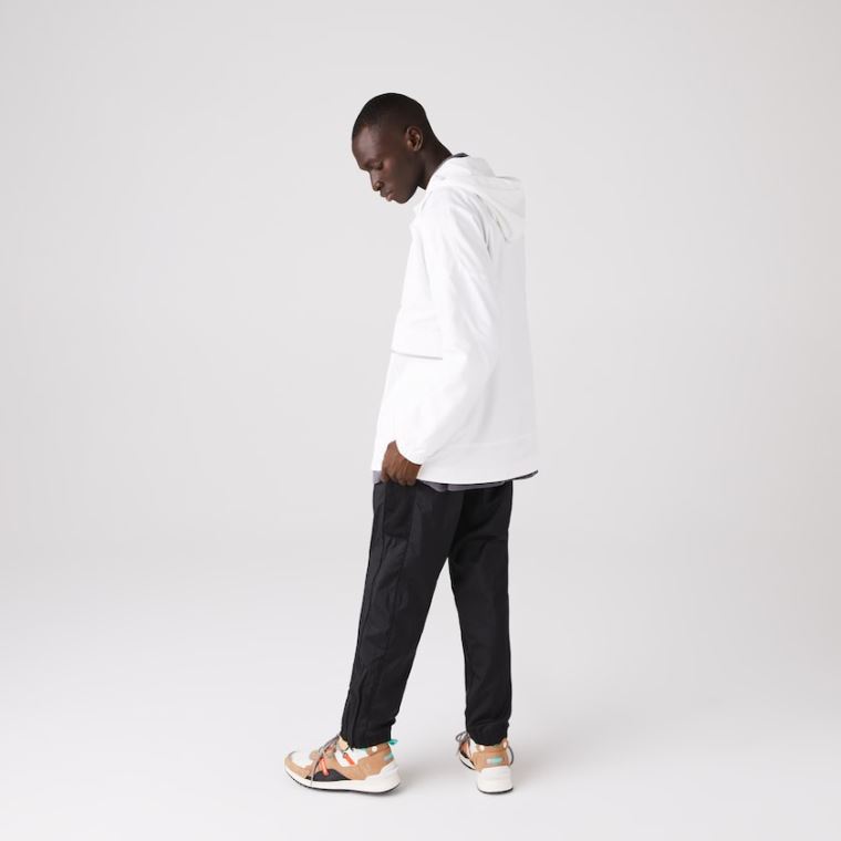 Lacoste CONCEPTS Collaboration Crocodile Print Blusão Branco | Xgq8qn3n