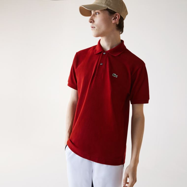 Lacoste Classicos Fit L.12.12 Polo Shirt Vermelhas Escuro | WAyo3XFw