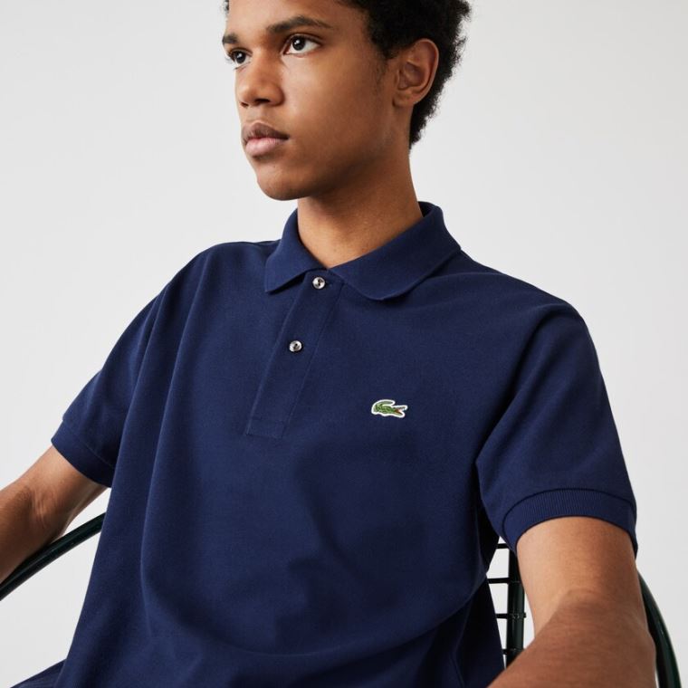 Lacoste Classicos Fit L.12.12 Polo Shirt Azuis | mGCxbYMk