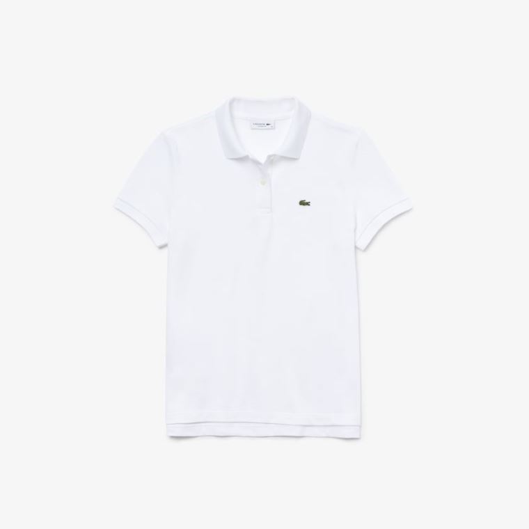 Lacoste Classicos Fit Soft Algodão Petit Piqué Polo Branco | CFvI139q