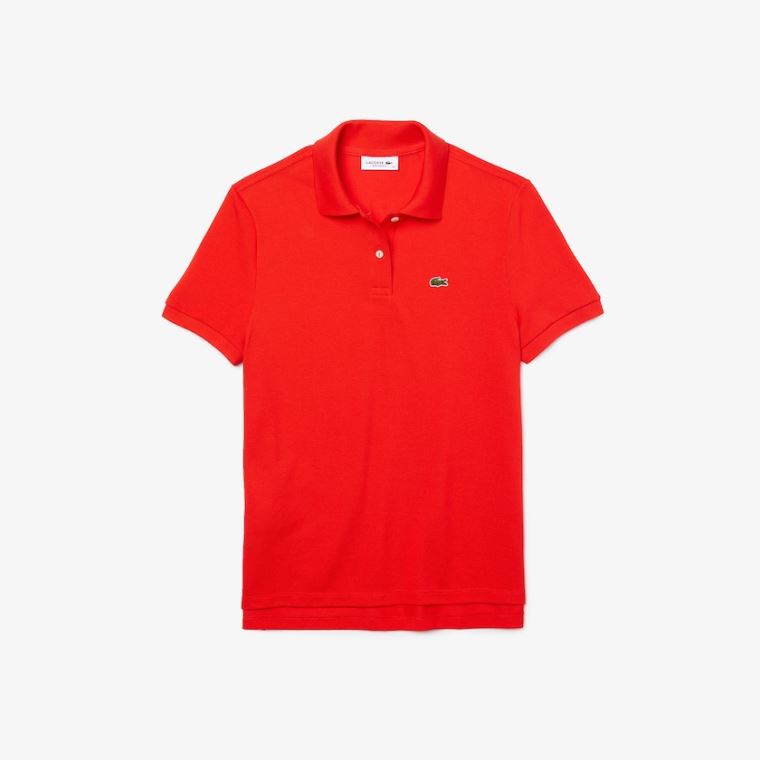 Lacoste Classicos Fit Soft Algodão Petit Piqué Polo Vermelhas | MaRU4RMg