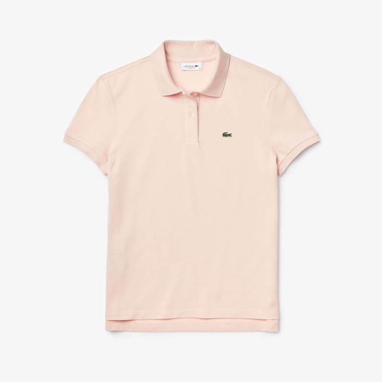 Lacoste Classicos Fit Soft Algodão Petit Piqué Polo Luz Rosa | Od2V9y13