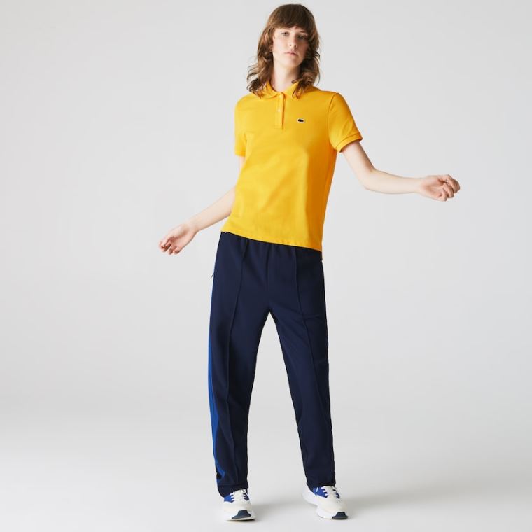 Lacoste Classicos Fit Soft Algodão Petit Piqué Polo Amarelas | SWZy1wer