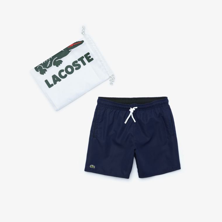 Lacoste Classicos Swim Trunks Azul Marinho Azuis Pretas | MhnSyWVe