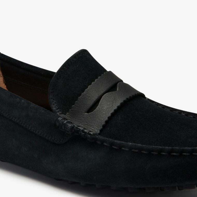 Lacoste Concours Nautic Camurça Loafers Pretas Pretas | pO7PIKyj