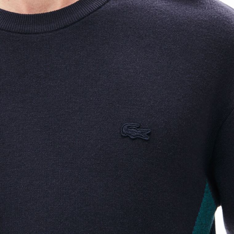 Lacoste Contrast Effects Knit Moletom Azul Marinho Azuis | QQf4HXb4