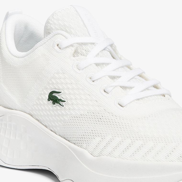 Lacoste Court-Drive Fly Texteis Sneakers Branco | QnxrWayu