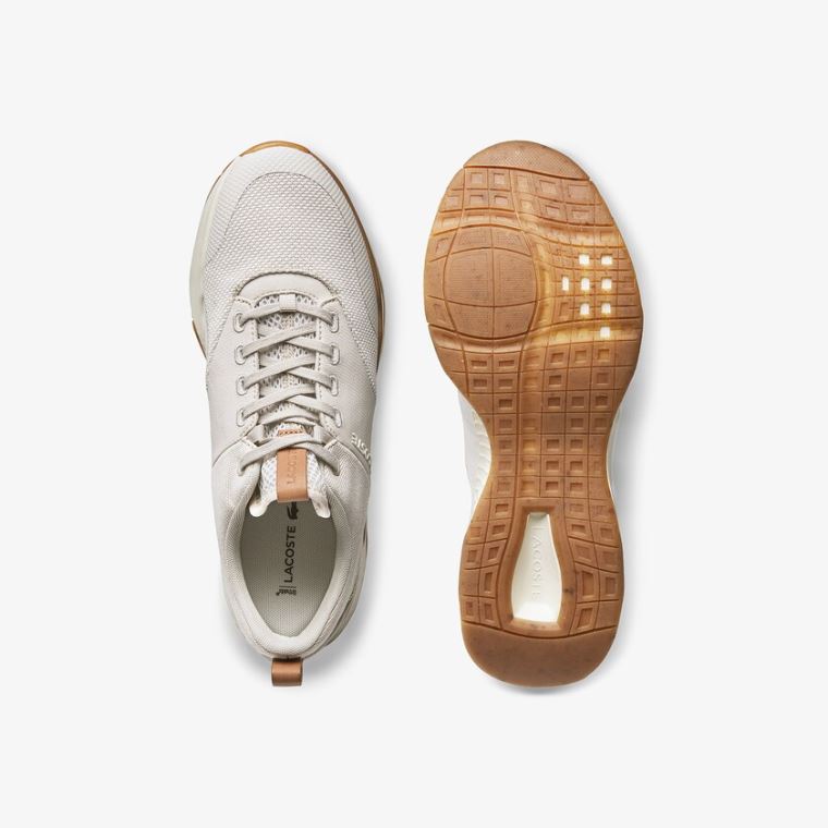 Lacoste Court-Drive Plus Lona and Sintético Sneakers Branco Branco | WP3RPbAl