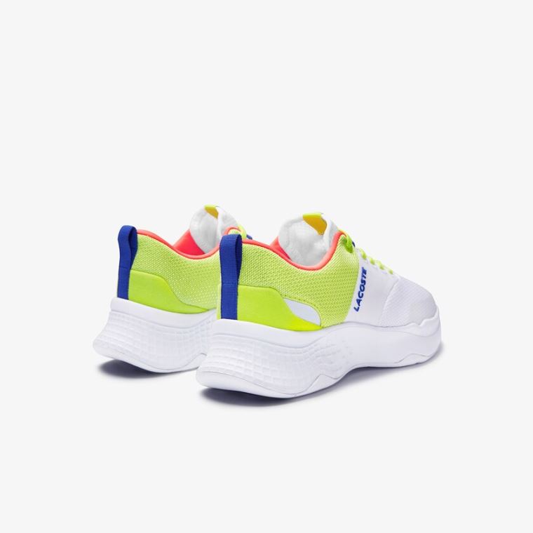 Lacoste Court-Drive Plus Texteis Sneakers Branco Luz Verdes | LZW47uYx