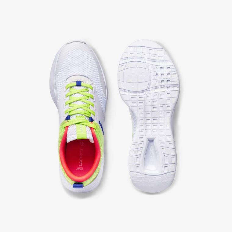 Lacoste Court-Drive Plus Texteis Sneakers Branco Luz Verdes | LZW47uYx