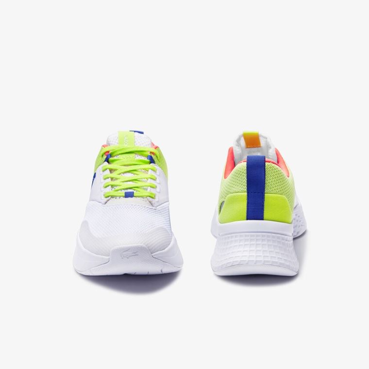 Lacoste Court-Drive Plus Texteis Sneakers Branco Luz Verdes | LZW47uYx