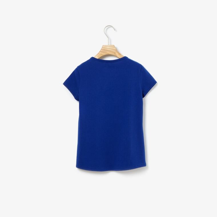 Lacoste Crew Neck Jersey T-shirt Azul Marinho Azuis | 0f6I9k9B