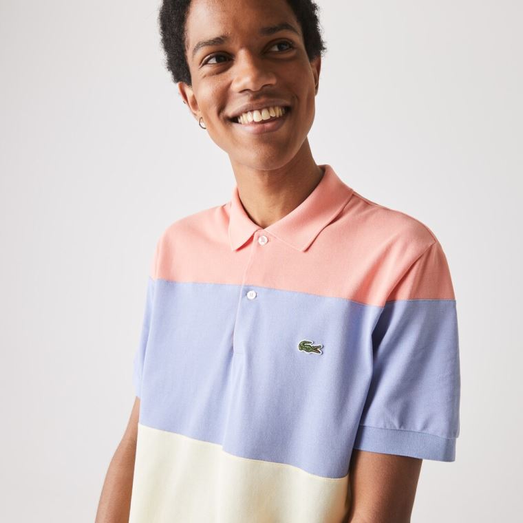 Lacoste Fresh And Light Algodão Piqué Classicos Fit Polo Shirt Azuis | LGs0MtOY