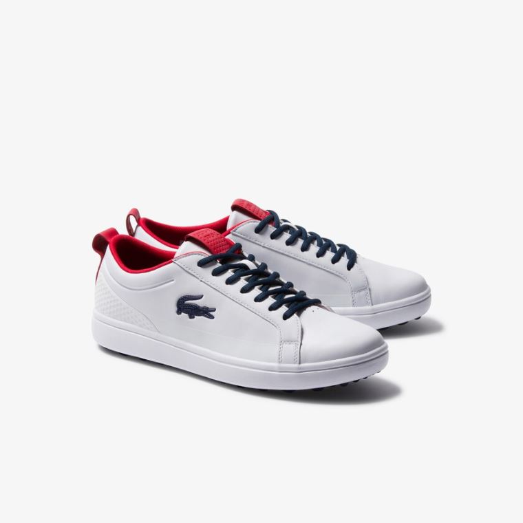 Lacoste G Elite Sintético Golfe Shoes Branco Bege | NGsg3rA6