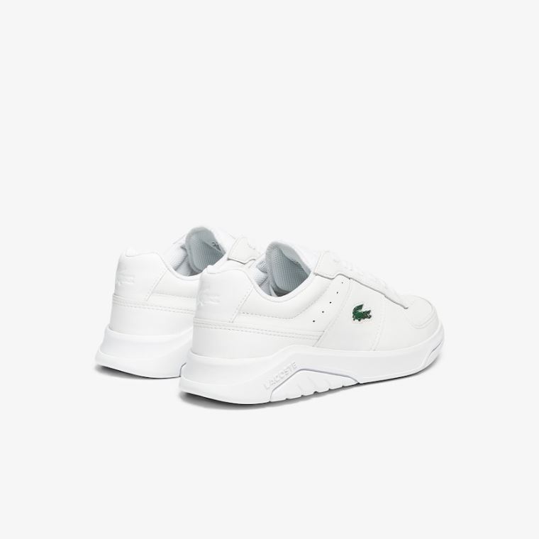 Lacoste Game Advance Couro and Sintético Sneakers Branco | OHb3NNf1