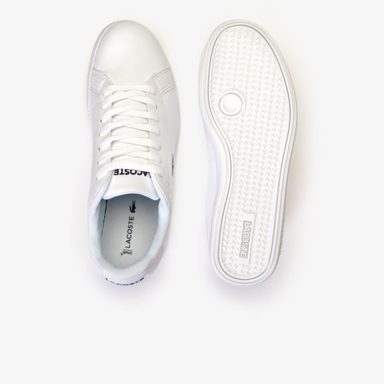 Lacoste Graduate Tonal Couro Sneakers Branco | zTx88u8g