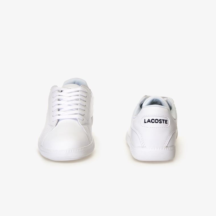 Lacoste Graduate Tonal Couro Sneakers Branco | zTx88u8g